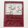 Vintage French Dog Show Prize Basse Normandie Shield Plaque metal prize trophy prize wall decor display circa 1970-80's / EVE
