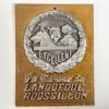 Vintage French Dog Show Languedoc Roussillon Excellent Prize Club Shield Plaque metal prize trophy prize wall decor display c1980-90's / EVE
