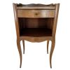 Vintage French Wooden Small Nightstand Sideboard Bedside Cabinet Rest Cupboard Small Storage Unit Wood Display c1960-70's / EVE