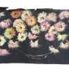 Vintage French Acrylic Painting Of Flowers On Paper Naive Style Wall Decor By Josiane Pasquier c1960-70's / EVE