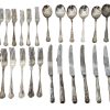 Vintage English Six Place Mixed Lot Kings Queens Design Cutlery Silverware Flatware Others Available Restaurant Wedding c1940-60's / EVE