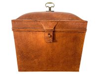 Antique French Metal Coffret Storage Safety Box Paperwork Valuables Jewellery Knick Knacks Case Display Table circa 1910-20's / EVE