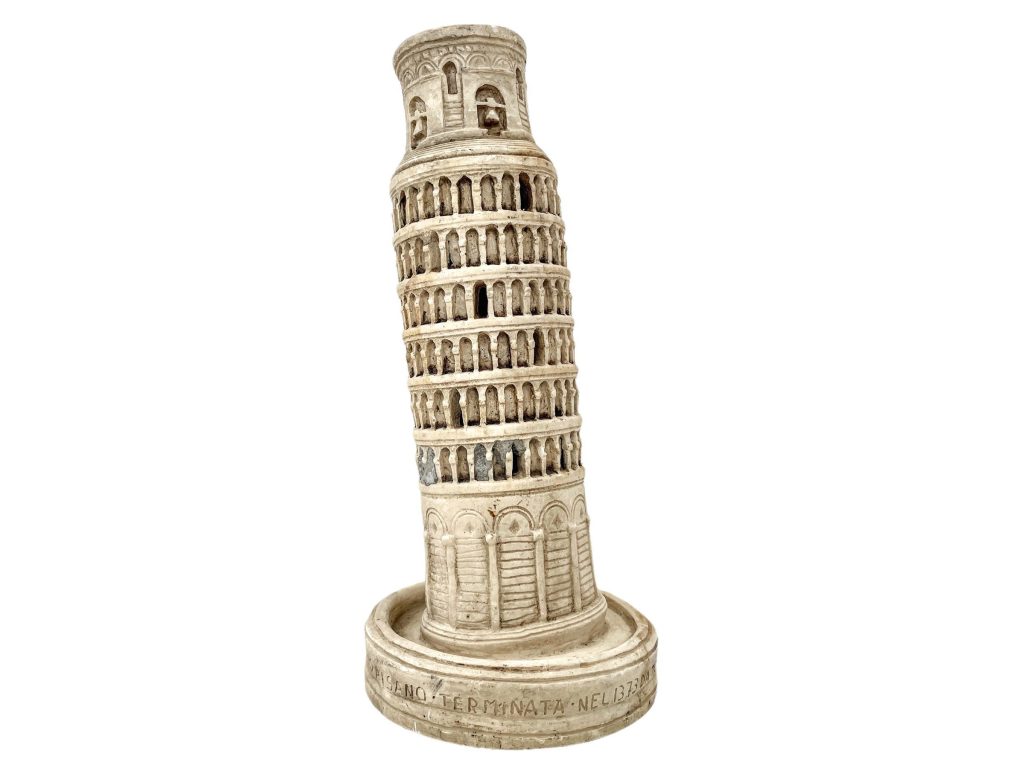 Vintage Italian Leaning Tower Of Pisa Souvenir Ornament Resin Statue Figurine Ornament Gift Display circa 1980’s / EVE