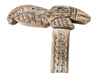 Alternative view of Vintage Australian Aboriginal Platypus Head Walking Stick Staff Man Gentleman Walking Aid Decor DIsplay Disabled c1940-50's / EVE