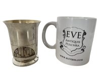 Alternative view of Vintage Goblet Cup French Silver Plated Calvados Goblets Shot Beaker Cups Drinking Barware circa 1920-30's / EVE