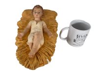 Alternative view of Vintage French Plaster Baby Jesus Christmas Nativity Display Catholic Church Chapel Religious Symbol circa 1930-50's / EVE