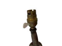 Alternative view of Vintage French Large Rusty Iron Chain Chains Light Lantern Lamp Decor Design Floor Standing Design Designer c1960-70's / EVE de France