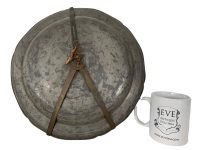 Alternative view of Antique French Pewter Grey Metal Circular Dinner Dish Plate Platter Decorative Table Wall circa 1880-1900's / EVE