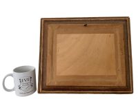 Alternative view of Vintage French Seaside Coastal Natural Harbour Cove Sea Acrylic Painting Framed Wall Decor circa 1960-70's / EVE