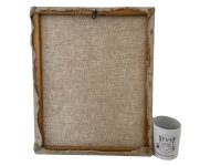 Alternative view of Vintage Chinese Entry Doorway Ancient Civilization Oil Painting On Canvas Wall Decor circa 1980's / EVE