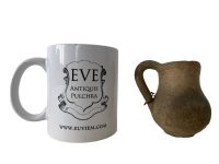 Alternative view of Ancient European Clay Pottery Cup Beaker Ornament Decor Design Display Collector / EVE