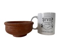 Alternative view of Ancient European Clay Pottery Terracotta Bowl Dish Catch-All Ornament Decor Design Display Collector / EVE