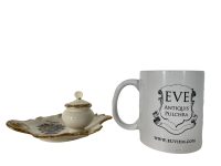 Alternative view of Vintage French Ink Pen Quill Ink Stand Rest Display Ceramic Desk Tidy Organiser Granville circa 1950's / EVE