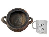 Alternative view of Antique Ancient Etruscan Italian Kantharoid Terracotta Dish Bowl Plate Pottery Clay Earthware Earth Museum Quality c500BC / EVE