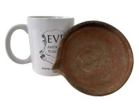 Alternative view of Ancient European Clay Pottery Cup Beaker Ornament Decor Design Display Collector / EVE