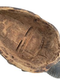 Alternative view of Vintage African Punu Style Wooden Bust Mask Wall Decor Intricate Carved Statue Carving Sculpture Wood Tribal Art c1970-80's / EVE