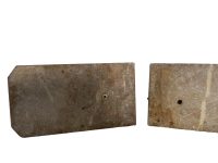 Alternative view of Vintage French Geese Goose Bookends Metal Marble Stone Book End Pair Stand Holder Storage Display Support c1930-1940's / EVE