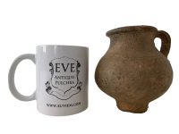 Alternative view of Ancient European Clay Pottery Jug Pitcher Pourer Ornament Decor Design Display Collector / EVE