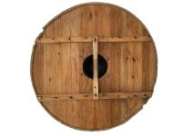 Alternative view of Vintage Viking Mediaeval Style Wooden Wood Ceremonial Decorative Spear Decor DIsplay Tribal Costume Prop Hallway c1980-90's / EVE