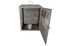 Alternative view of Vintage French Metal Fromagiere Faux Gras Sausage Cupboard Storage Chest Display Cabinet Kitchen c1940-50's / EVE