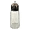 Antique English Silver Plated Large Fancy Glass Silver Plated Metal Sugar Shaker circa 1910-20's / EVE