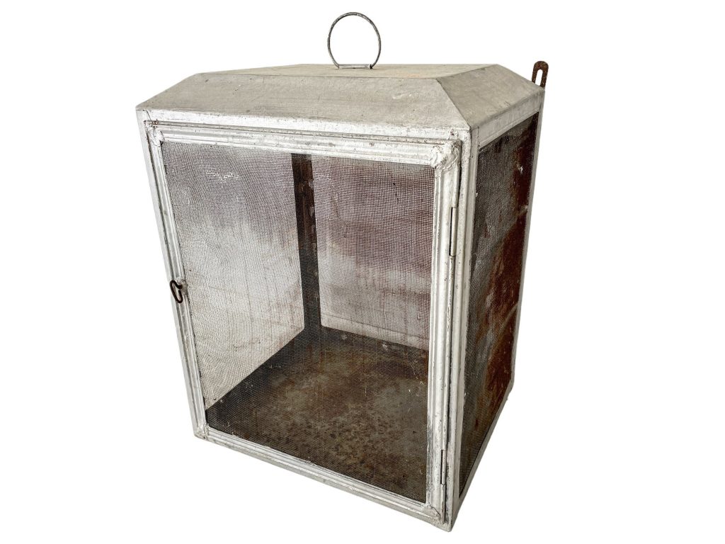 Vintage French Metal Fromagiere Faux Gras Sausage Cupboard Storage Chest Display Cabinet Kitchen c1940-50’s / EVE