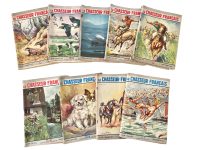 Vintage French Hunting Magazines Le Chasseur Francais Newspaper Wildlife Countryside Mid Century Advertising Collector c1950-60's / EVE