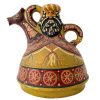 Vintage Polish Clay Jug Teapot bearded Man On Horse Vase Brown Yellow Water Jug Pitcher Serving Ornament c1960-70's / EVE
