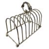Vintage French Metal Toast Fois Gras Letter Envelope Breakfast Rack Stand Display Desk Gift circa 1970-80's / EVE