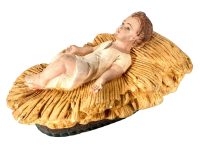 Vintage French Plaster Baby Jesus Christmas Nativity Display Catholic Church Chapel Religious Symbol circa 1930-50's / EVE