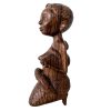 Vintage African Lady Woman Mother Statue Figurine Female Primitive Carving Sculpture Wooden Primitive Tribal Art c1970's / EVE