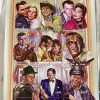 Vintage Postage Stamp Sheet Frank Sinatra Unused Set Of Nine Chad Republic Du Tchad circa 1998 / EVE