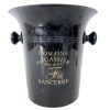 Vintage French Black Plastic Domaine Fouassier Champagne Wine Ice Bucket Cooler Display Stand Pot Handled c1990's / EVE