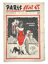Vintage French Paris Flirt Number 465 25/12/1965 Adult Comic Newspaper Humour Fantasy Cartoons Romance Memorabilia Collector c1964-65 / EVE 3