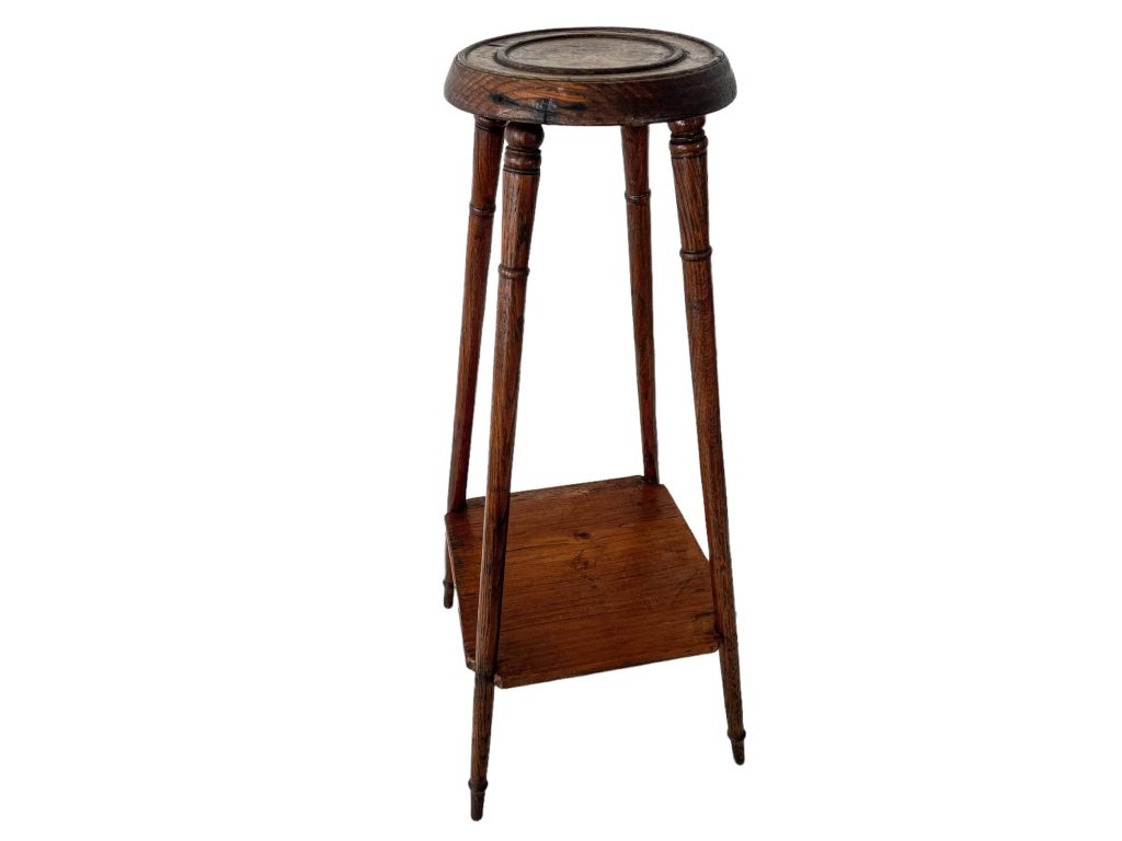 Table Vintage Side Pedestal French Plant Stand Plinth Wooden Flower Pot Ornament Display Prop Design Tabouret Furniture c1930-40's / EVE
