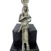 Ancient Egyptian Bronze Figurine Ornament Isis Goddess With Child Decor Design Display Collector / EVE