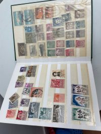 Vintage Stamp Album With Stamps Assorted Stamps Collector Gift Mongolia Cuba Monaco Italy Germany c1950-80’s / EVE