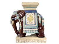 Alternative view of Vintage Chinese Ceramic Pot Stand Pair Plinth Rest Brown Beige Small Stand Vase Pot c1970-80's