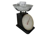Alternative view of Vintage French Two 2 Kilo Kitchen Weighing Scale Measure Display Prop Tool Metal circa 1960-70's
