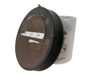 Alternative view of Antique French Needlepoint Fruit Basket In Wooden Glass Fronted Frame circa 1850-1880's