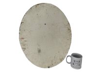 Alternative view of Vintage French Painting Religious Celestial God Angels Mary Jesus Wall Decor Collector Mid Century c1950's