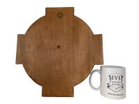 Alternative view of Vintage French Religious Saint Plaque Wood Christ With Patina Catholic Church Chapel Cross Religious Symbol Jesus c1960-70's