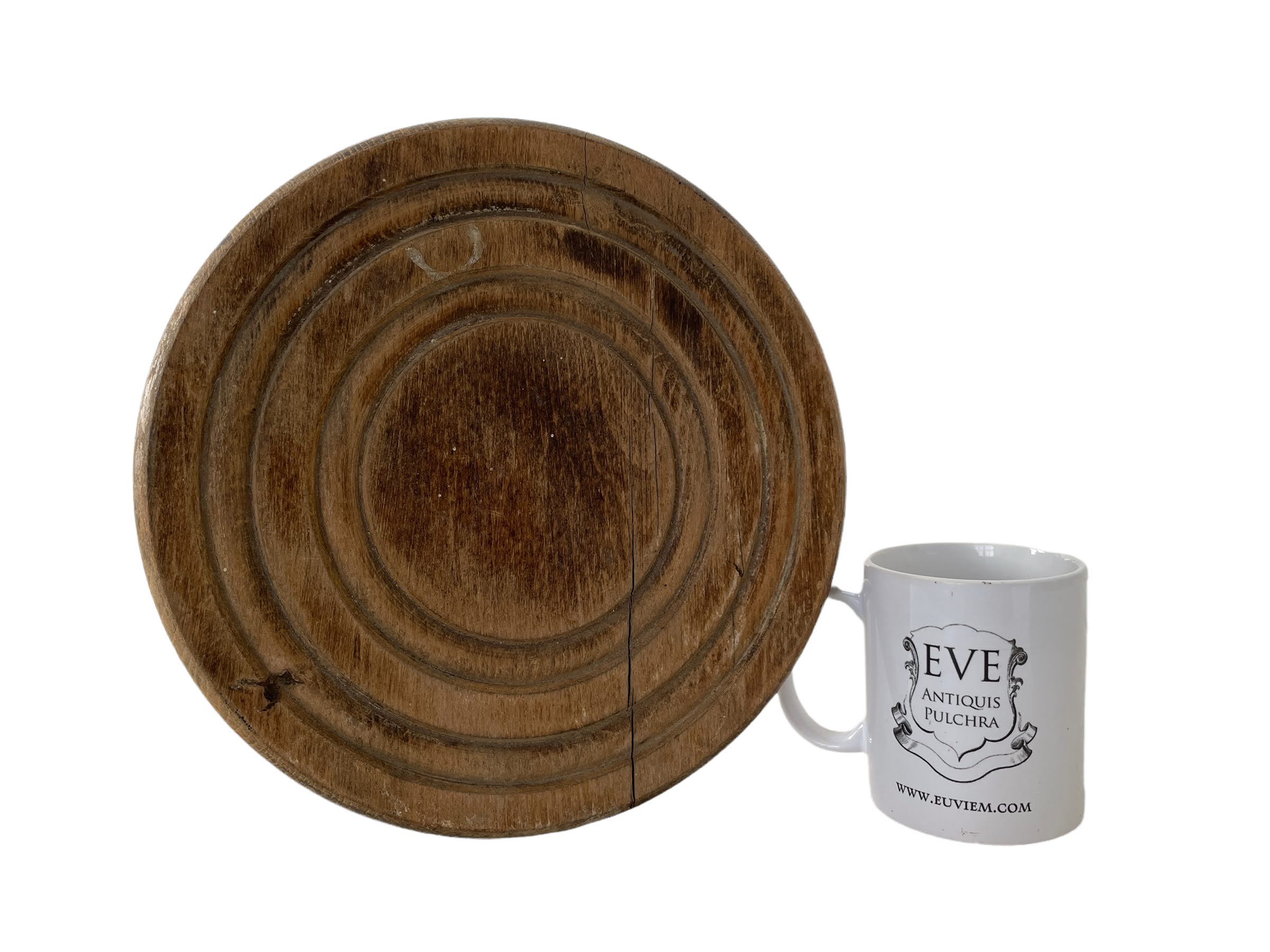 Vintage Stool French Wooden Wood Milking Chair Seat Bobbin Table Farm Round Shaped Seat Plant Rest Stand Plinth Tabouret c1960-70’s 3 Vintage Stool French Wooden Wood Milking Chair Seat Bobbin Table Farm Round Shaped Seat Plant Rest Stand Plinth Tabouret c1960-70's - Image 3