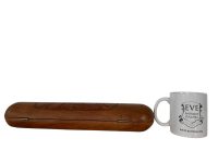 Alternative view of Vintage Moroccan Arabian Middle East Wooden Mancala Board Game Tray Dish Bowl Platter Decorative Table Seeds circa 1980-90's