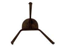 Alternative view of Vintage French Small Milking Stool Wooden Rusty Metal Step Chair Seat Kitchen Industrial Commercial Genuine circa 1960's
