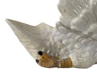 Alternative view of Antique French Swan Ceramic Pot Vase Container Storage Display Prop DAMAGED c1900-20's