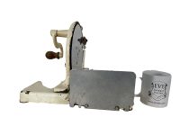 Alternative view of Vintage French Butcher Boucherie Chacuterie Shop Manual Hand Driven Meat Slicer Butchers Cutter Slicing Decor Rustic Kitchen c1950's