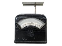 Vintage French EM Black Bakelike Postal Post Letter Weighing Weight Scale circa 1950-60's