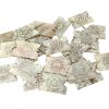 Antique Chinese Mixed Lot Of 24 Rectangular Thread Winder Mother Of Pearl Gaming Chips Counters Tokens Currency Collection c1850's