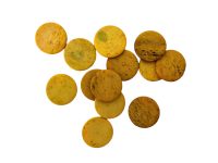 Antique French Assorted Job Lot Of 13 Bovine Bone Circular Gaming Chip Counter Token Charm Chips Counters circa 1850's